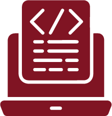 An icon of a global distribution network with boxes, representing international publishing and logistics