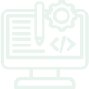 Author website design and development icon